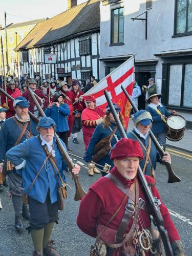 The soldiers march, The Battle of Nantwich